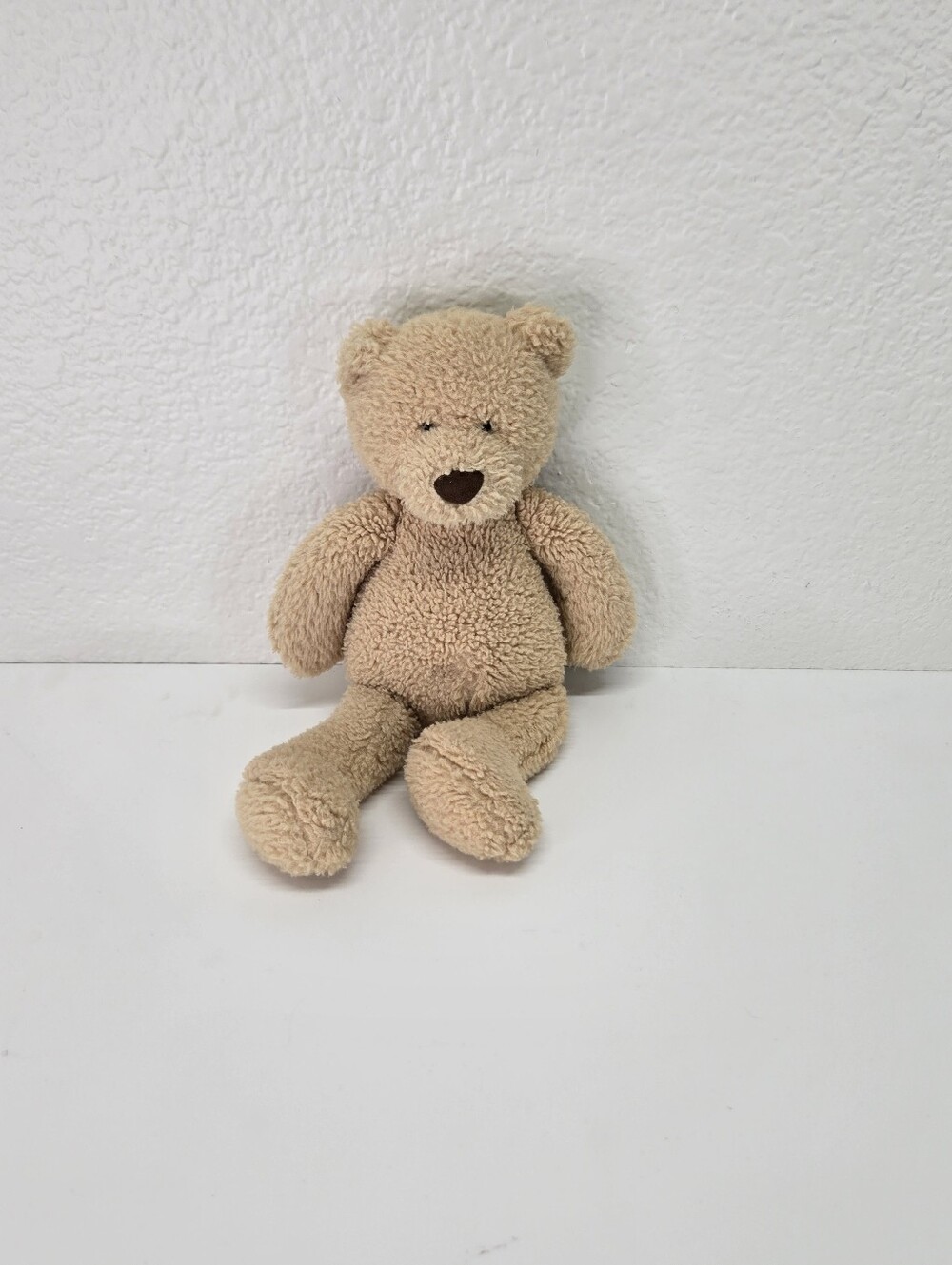 Jellycat Puffles Bear Medium 12” Brown Tan Plush Retired Stuffed Animal Rare